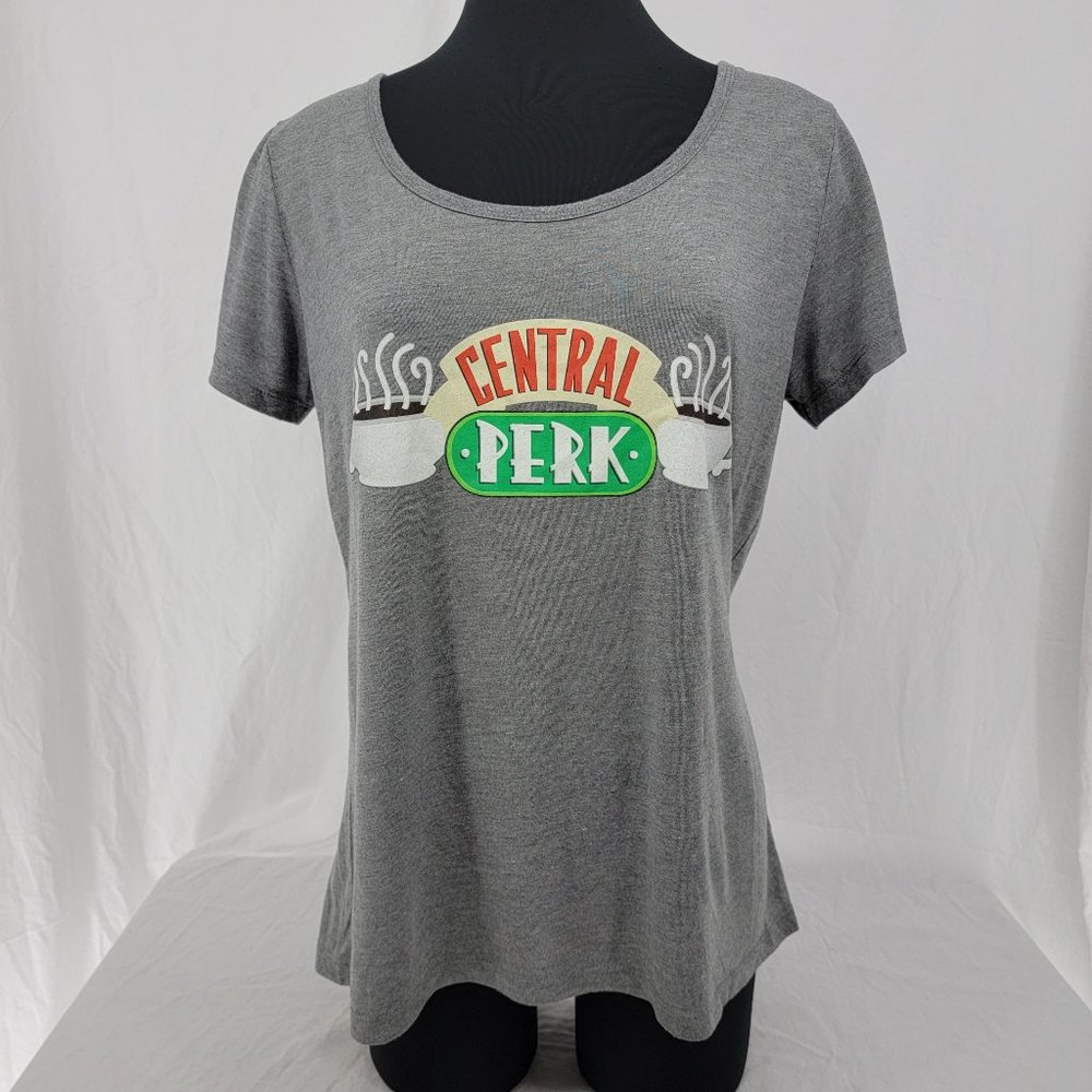Friends the Television Series Central Perk Gray Tunic T-Shirt Women's XL